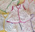 Set of 6 Numbers of Sleeveless Newborn Baby dress. 