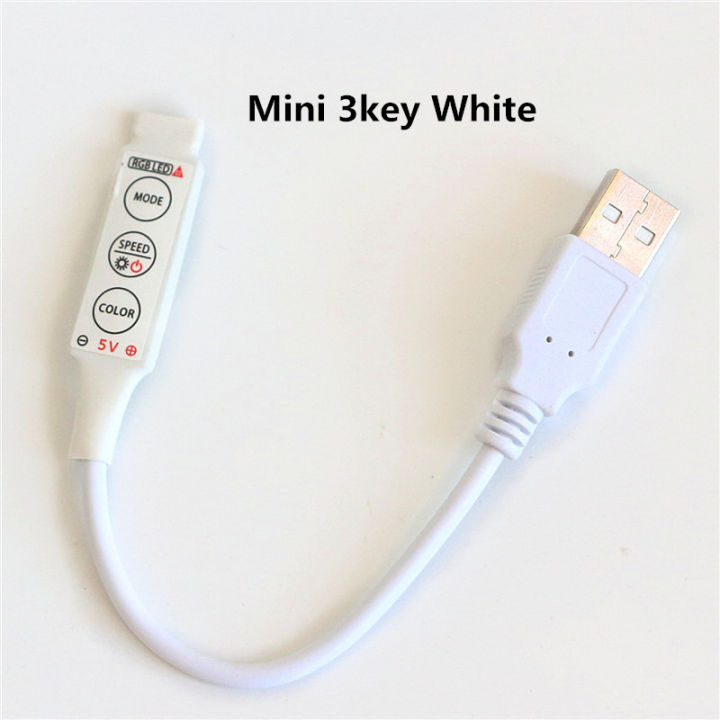1pcs Usb Rgb Led Strip Controller Dc5v Dc5v-24v Wireless Usb Dimmer Remote Ir Rf Rgb Controler Mini 3key 24key 44key 17key