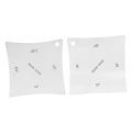 2pcs Guitar Fingeoard Fretboard Saddle Nut Radius Gauge Measuring Stainless Steel Tool. 