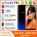 VIVO Y93 *සම්පූර්ණ කට්ටලය සමග සීල් පැක් ඇසුරුම full set seal pack முழு செட் சீல் பேக் (128GB ROM + 6GB RAM | 6.22 Inch | 13MP Dual Camera | LTE). 