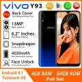 VIVO Y93 *සම්පූර්ණ කට්ටලය සමග සීල් පැක් ඇසුරුම full set seal pack முழு செட் சீல் பேக் (128GB ROM + 6GB RAM | 6.22 Inch | 13MP Dual Camera | LTE). 