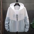 Summer Sunscreen Clothes Korean Style Hooded Jacket Uv Protection Thin Couple Student Fashion Sun-Protective Clothing Men. 