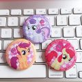 New My Little Pony Anime Peripherals Cartoon Rainbow Pony Badge Brooch Medal Children's Games Toys Gifts Clothing Accessories. 
