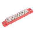 Terminal Power Distribution Block Kit Power Distribution Block Bus Bar Precise Aluminum Alloy Portable Red for Boat for Truck. 