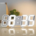 3D LED Digital Alarm Clock Wall Clocks Time/Date Multifunctional Creative Clock USB Plug In Electronic Clock for Home Decoration. 