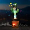 Musical Dancing Talking Green Cactus Toy Tree with 120 Sound Track & Talkback Voice Reply, Soft Fabric with Plastic Toy for Toddler Baby Children Kids 2 3 4 5 6 Year Old Boy Girl. 