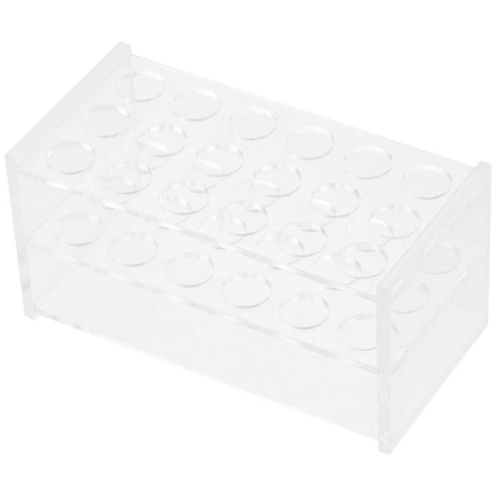Durable Acrylic Test Tube Rack Holder Clear 17mm Lab Stand 10ml,15ml 18 ...