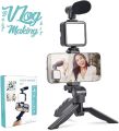 Video Making Vlog Gimble / Tripod Kit AY-49 With Microphone and And Light For Live Broadcast | YouTube | TikTok | Online Meeting. 