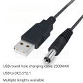 USB to round hole charging cable round head power cord dc5.5*2.1 facial cleanser small fan bluetooth audio universal. 