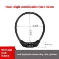 【Fast Delivery 1-4 day】Heavy Duty Steel Cable 4 Digit Combination Lock PVC Coated 12mm Diameter 40cm Length Zinc Alloy Anti Theft Bicycle Motorcycle E Scooter Waterproof Rustproof Portable Security Lock No Key Needed. 
