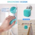 Silicone Shower Brush with Soap Dispenser,Ultra Soft Exfoliating Silicone Body Scrubber Bath Brush for Skin Exfoliation. 