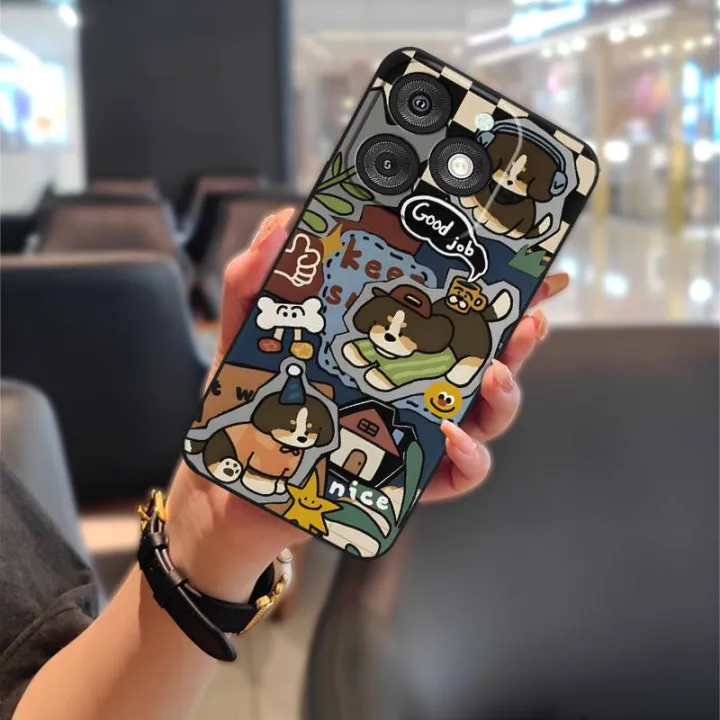 Cute%20Cartoon%20Phone%20Case%20For%20Itel%20A50/A667L%20Phone%20Pouch%20Graffiti%20Dirt-resistant%20Durable%20TPU%20Animals%20Fashion%20Design%20-%20Image%2010