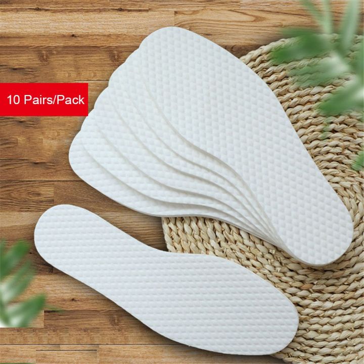 10 Pairs/Pack Sweat Men and Women Thin Disposable Insoles Nature Wood ...