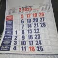 2023rd Calendar Complete Monthly Wall Complete With Weton Java Jowo Big Numbers Clear Date. 