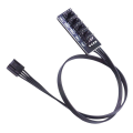 40cm 1 to 5 4-Pin Molex TX4 PWM Fan CPU HUB Splitter PC Case Chasis Cooler Extension Cable Adapter Controller. 