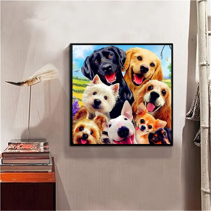 DIY%205D%20Diamond%20Painting%20Kits%2012%20x%2012%20inch%20Rhinestone%20Embroidery%20Pictures%20Painting%20Drill%20By%20Number%20Kits%20Rhinestone%20Art%20Craft%20for%20Home%20Wall%20Decor%20Dogs%20-%20Image%203
