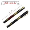 Retro Metal Fountain Pen Replaceable Ink Elegant Gift for Writing Stationery Office School Supplies. 