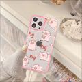 Cute Pink Pig Cartoon Phone Case For iPhone 13 14 Pro Max XS XR 12 11 Pro 13 Mini 6 7 8 Plus Soft Clear Back Cover. 