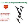 Keyboard Stand / DJ Console Stand Double Braced X Style Digital Piano Stand  Hold Weight 50kg Keybord. 