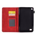（COD)For Amazon Kindle Fire 7 2019/2017/2015 Embossed Smile Flip Tablet Leather Case. 