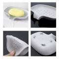 [HOT] New Soap Box Multifunctional Silicone Soap Dishes Soap Sponge Drain Storage Plate Tray Non-Slip Kitchen Bathroom Soap Holder. 