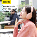 Baseus D02 Pro Wireless Headphones Bluetooth Earphone 5.0 Foldable Headset Sport Headphone Gaming Phone - Pink 6 Months Warranty. 