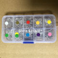 【UrbanNomad】200pcs/box M F3 Kit Mixed 10 colors : White/Warm white/Red/ 2 Green/Blue/Pink/Purple UV/Orange/Yellow LED emitting diode. 
