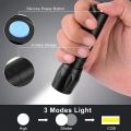 Led Flashlight Rechargeable USB Mini Torch Light, Ultra Brightest Small Flash Light Handheld Pocket Compact Portable Tiny Lamp with Side Lantern, High Powered Tactical Travel Flashlights 1 Pack. 