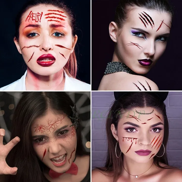 %5BFeatured%5D%20Halloween%20Fake%20Tattoo%20Face%20Sticker%20/Spider%20Web%20Scar%20Tattoo%20%20Face%20Temporary%20Tattoo%20Sticker%20/Wound%20Realistic%20Injury%20Scar%20Tattoo%20Sticker%20for%20Halloween%20Makeup%20Body%20Art%20-%20Image%207