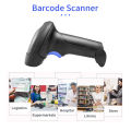 1D 2D 1D Barcode Scanner USB Wired Bar Code Reader Handheld Scanner Manual Trigger Scanning Support Paper Code Screen Code Compatible with Windows 7/8/10/XP System for Supermarket Library Logistics Warehouse. 