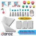 14 Pieces Cake Decorating Kit Supplies Set Tools Piping Tips Pastry Icing Bags Nozzles Piping Bag Cake decoration tools kitchen accessories baking tools.. 