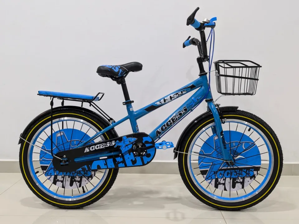 Kids BMX Bicycle with Front Basket and Rear Seat 12