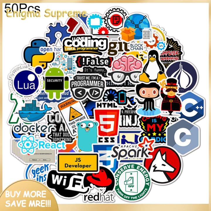 Enigma- Luggage Stickers Peel And Stick Programmer Programming Themed ...