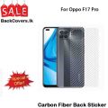 Oppo F17 Pro / F 17 Pro Back Sticker / Carbon Fiber Screen Protector / Carbon Fiber Transparent Design Back Sticker. 