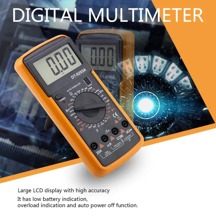 Digital%20Multimeter,%20DT9205A%20LCD%20Display%20Handheld%20Digital%20Multimeter%20AC/DC%20Resistance%20Capacitance%20Tester%20with%20Low%20Battery%20Indication/%20Overload%20Indication/%20Auto%20Power%20Off%20Function%20-%20Image%204