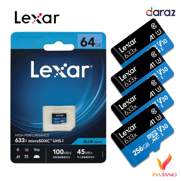 Lexar%2064GB%20Genuine%20Class%2010%20microSD%20633x%20(100MB/s)%20U1%20UHS-I%20A1%20memory%20card%20for%20your%20Mobile,%20Drone,%20Action%20Camera%2064%20GB%20Micro%20Chip%20SD%20Card%20-%20Image%203