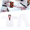 Taekwondo Outfit Cotton Taekwondo Training Uniform for Kickboxing Martial Arts Training. 