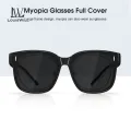 LouisWill 2 In 1 Sunglasses Polarized Sunglasses Vertical Rice Nail Sunglasses Nearsightedness Set Over Glasses Unisex Wraparound Glasses Fashion  Wear Over Glasses for Men and Women For Outdoor Driving Fishing. 