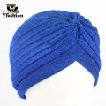 Yfashion Chemo Turban Headwear For Women Pre-Tied Knot Pleated Beanie Cap Headwrap Sleeping Hat For Cancer Hair Cover. 