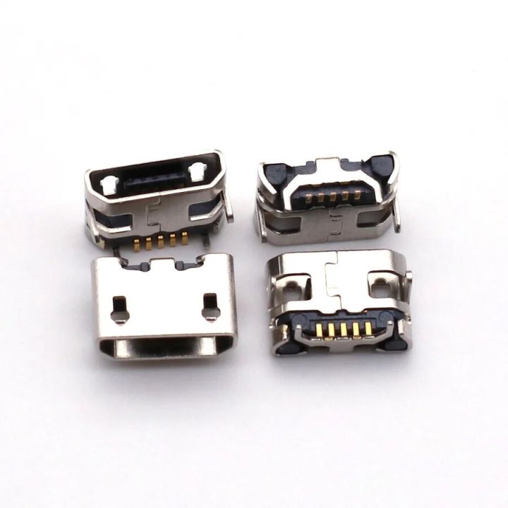 100pcs%20Micro%20USB%205pin%20no%20side%20Ox%20horn%20female%20usb%20socket%20Flat%20mouth%20four%20legs%20socket%20mini%20usb%20connector%20-%20Image%204