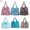【ALLGOOD】  Jewerry 1Pc Foldable Shopping Bag Reusable Travel Grocery Bag Eco-Friendly Cute Animal Printing Supermarket Tote Bag. 