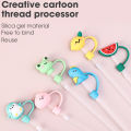 1/5Pcs Cartoon Silicone Straw Tips Drinking Dust Cap Splash Proof Plugs Cover Creative Cup Accessories Straw Sealing Tools. 