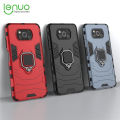Lenuo Phone Case for Xiaomi Poco X3 NFC / Poco X3 /  Poco X3 Pro Silicone PC Metal Ring Holder Cover. 