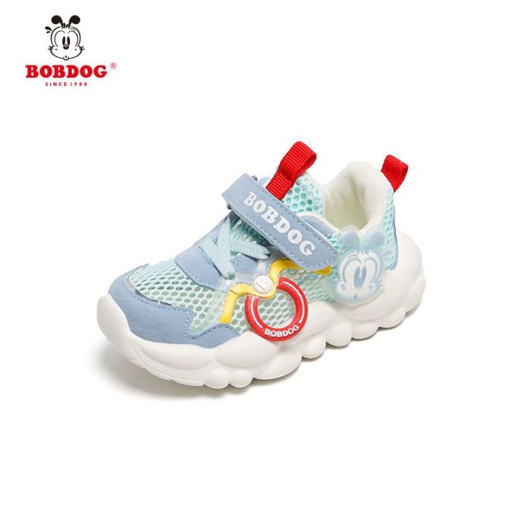 Bobdog Toddler Shoes for Baby Autumn Baby Shoes Mesh Surface Shoes Breathable Mesh Children's Hollow Girls Coolname Sneaker Sneakers