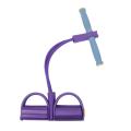 【Tento】1 Set Resistance Band Set Multifunctional Soft TPR Strong Elastic Band with Handle Muscle Training Auxiliary Tools Arm Leg Elastic Pull Exercise Rope. 