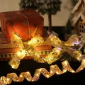 Auoyo 1/4/10M Ribbon Fairy Light Christmas Decoration Light Christmas T r e e Ornaments String Lights LED Ribbon Lights Christmas T r e e String Lights for Party Decoration Indoor Outdoor Hanging Items. 