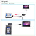 USB 2.0 to SATA PATA IDE Cable Hard Drive Adapter Kit for 2.5 3.5 inch SSD. 