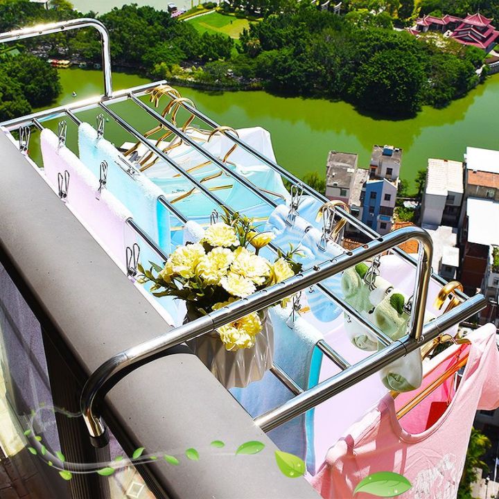 Stainless%20Steel%20Balcony%20Clothes%20Rack%20Window%20Window%20Shoe%20Rack%20Anti-Theft%20Window%20Sill%20Artifact%20Hanging%20Rod%20Hanger%20Collapsible%20Drying%20-%20Image%203