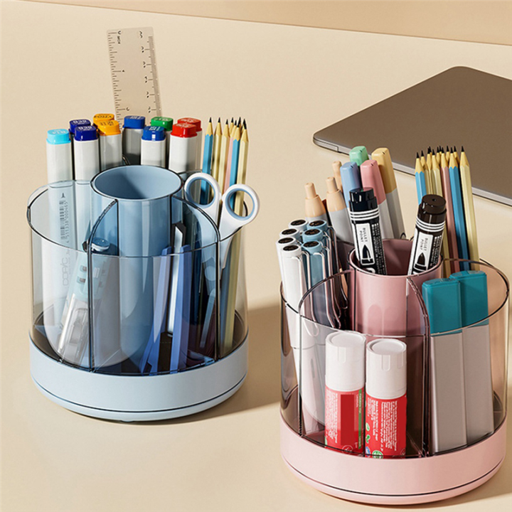 1%20Piece%20Pen%20Holder%20Organizer%20360%20Degree%20Rotating%20Pencil%20Holder%20for%20Paint%20Brush%20Crayon%20Markers%20White%20-%20Image%203