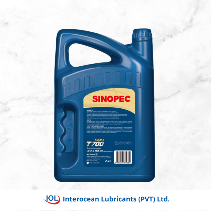 SINOPEC%20TULUX%20T%20700%20E9%20CK%204%2015W40%20Diesel%20Engine%20Oil%206L%20-%20Image%203